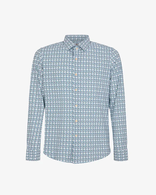 Markup Uomo Camicie Camicia nylon micro fantasia camicia