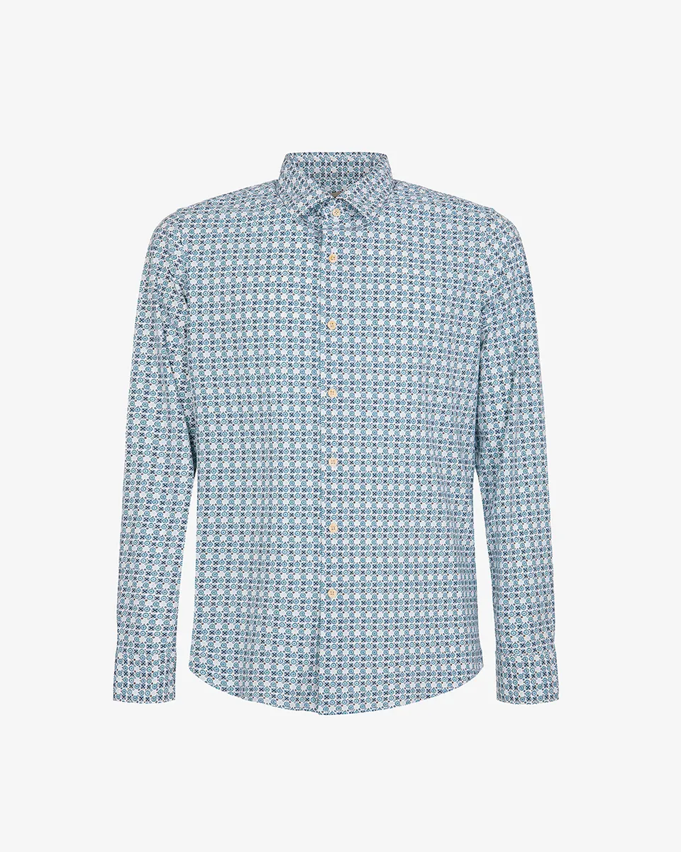 Markup Uomo Camicie Camicia nylon micro fantasia camicia