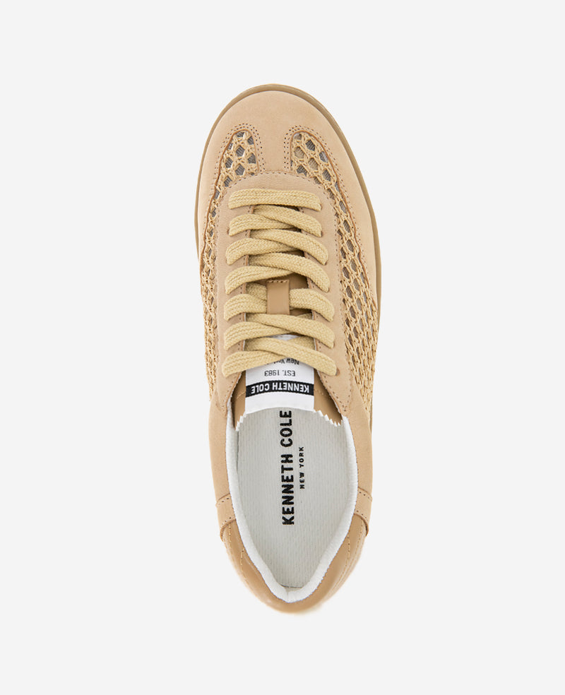 Kenneth Cole Reaction Shoes Sam Raffia Mesh Sneaker sneaker Natural Mesh, memory foam