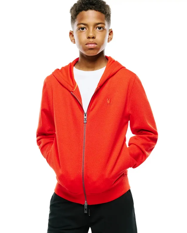 Psycho Bunny Kids Sweatshirts & Hoodies KIDS MARC FULL-ZIP HOODIE KT0500082 felpa rossa