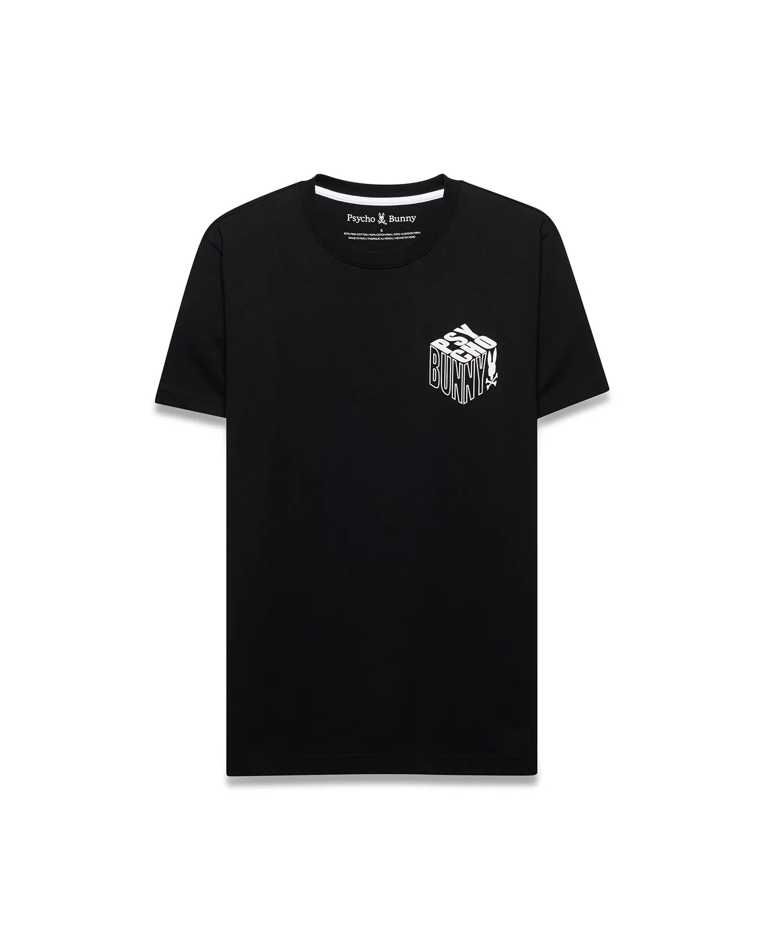Psycho Bunny Men's Tees MEN'S CONAN PIMA BACK GRAPHIC TEE - MT0200396 t-shirt uomo nera