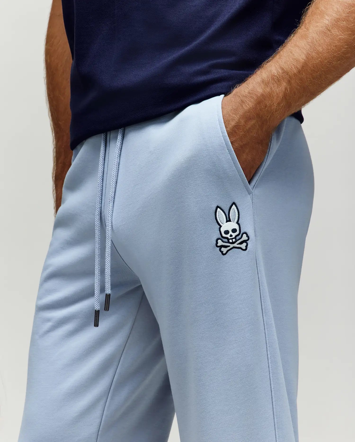 Psycho Bunny Men's Pants Timothy 4K Bunny Jogger 31 L jogger blu XXS-XXXL cotone
