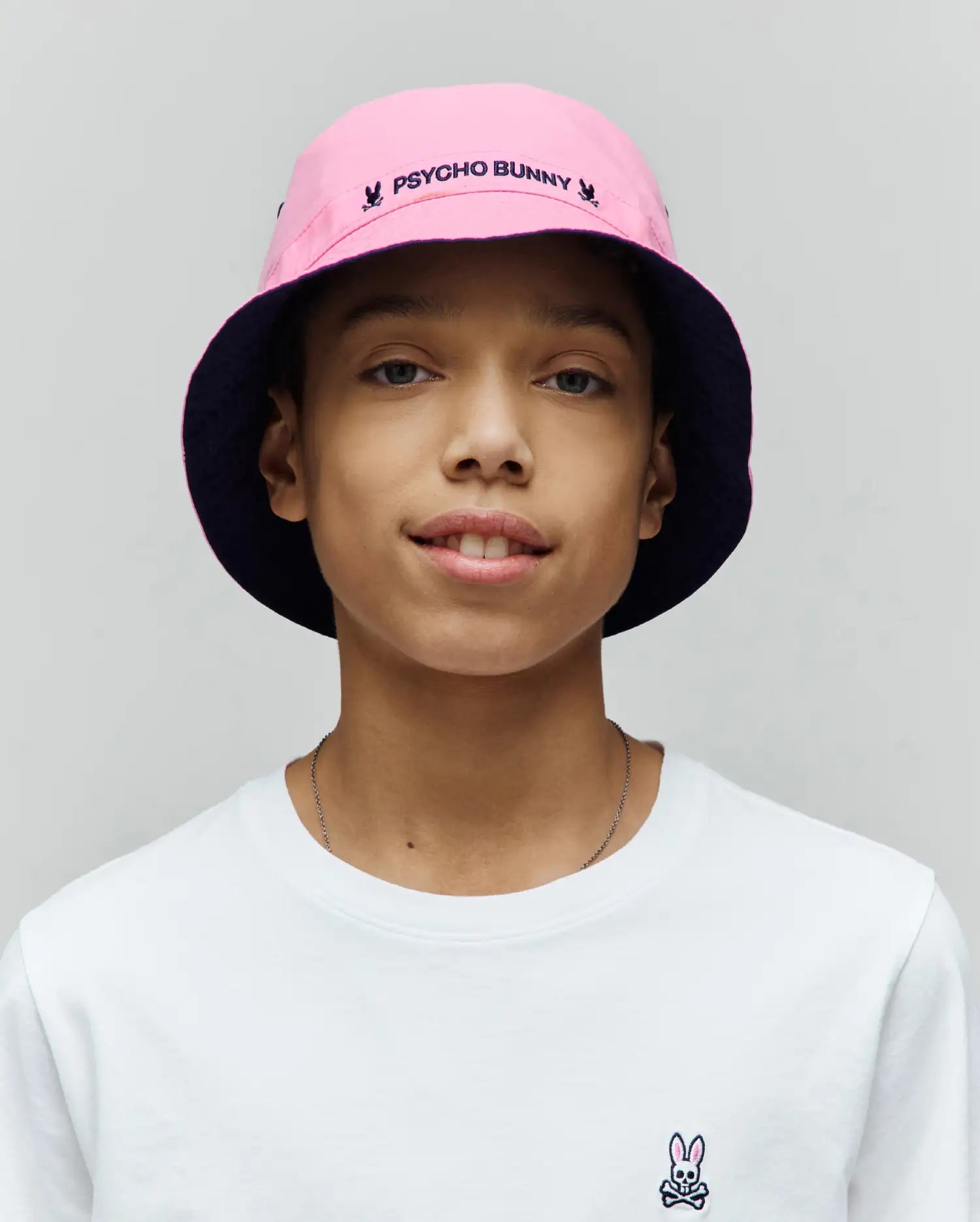 Psycho Bunny Kids Accessories KIDS LUKE REVERSIBLE BUCKET HAT KO1500043 cappello blu