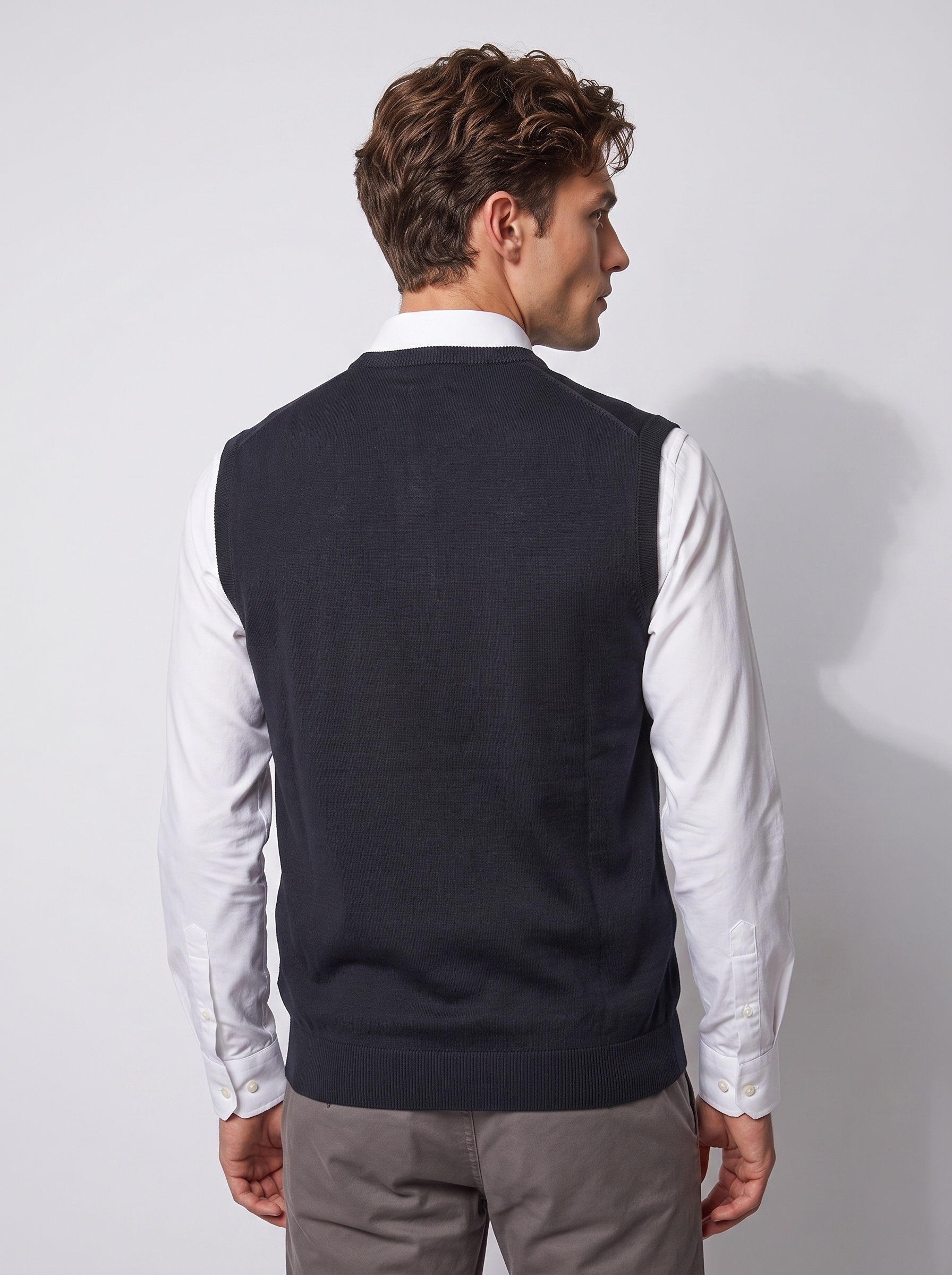 Markup Uomo Maglieria Knit smanicato in viscosa
