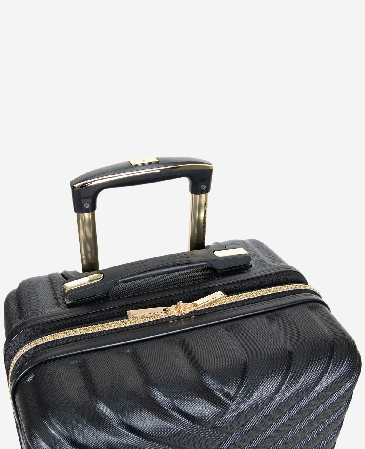 Kenneth Cole Reaction Luggage Madison Square Chevron Hard Side Expandable Suitcase valigia rigida nera bagaglio a mano