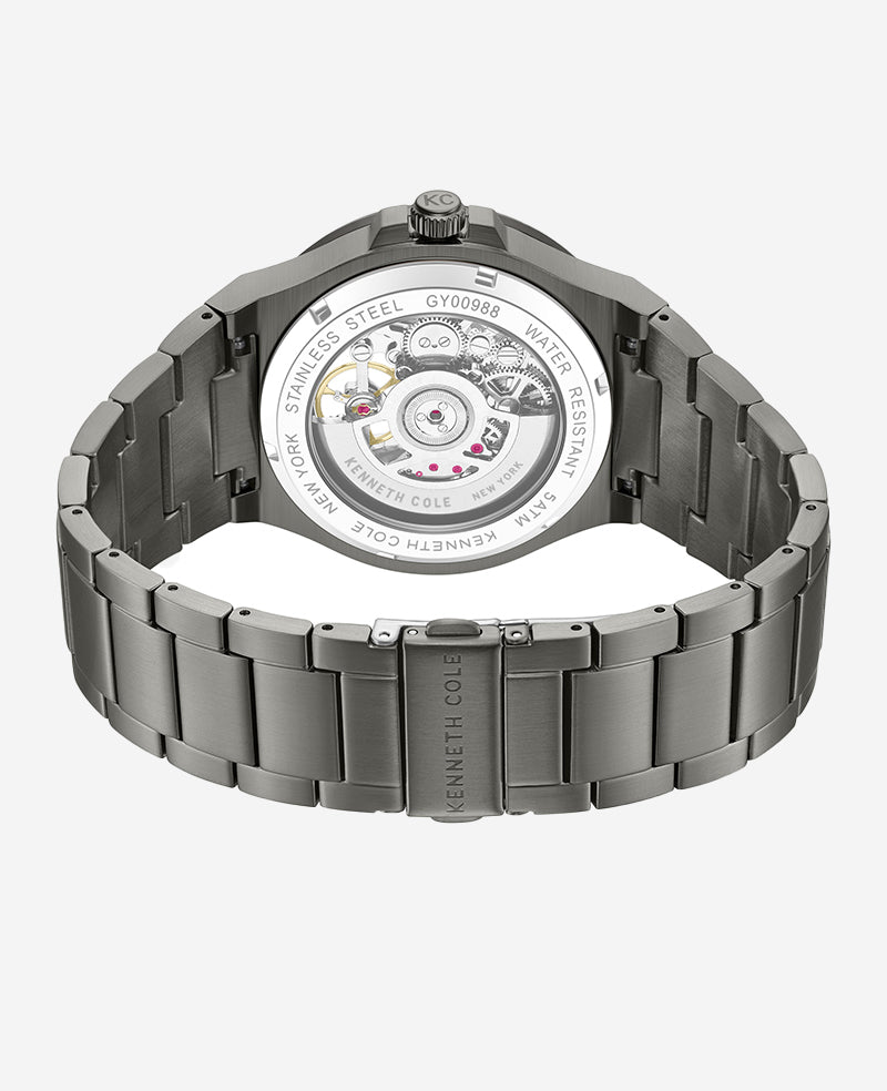 Kenneth Cole Reaction Watches Automatic Gun Metal orologio gunmetal automatico