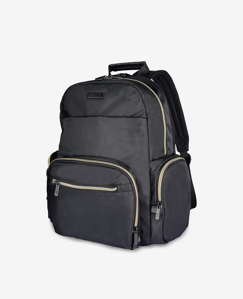 Kenneth Cole Reaction Luggage Sophie 15.6-Inch Nylon Computer Backpack zaino nero RFID