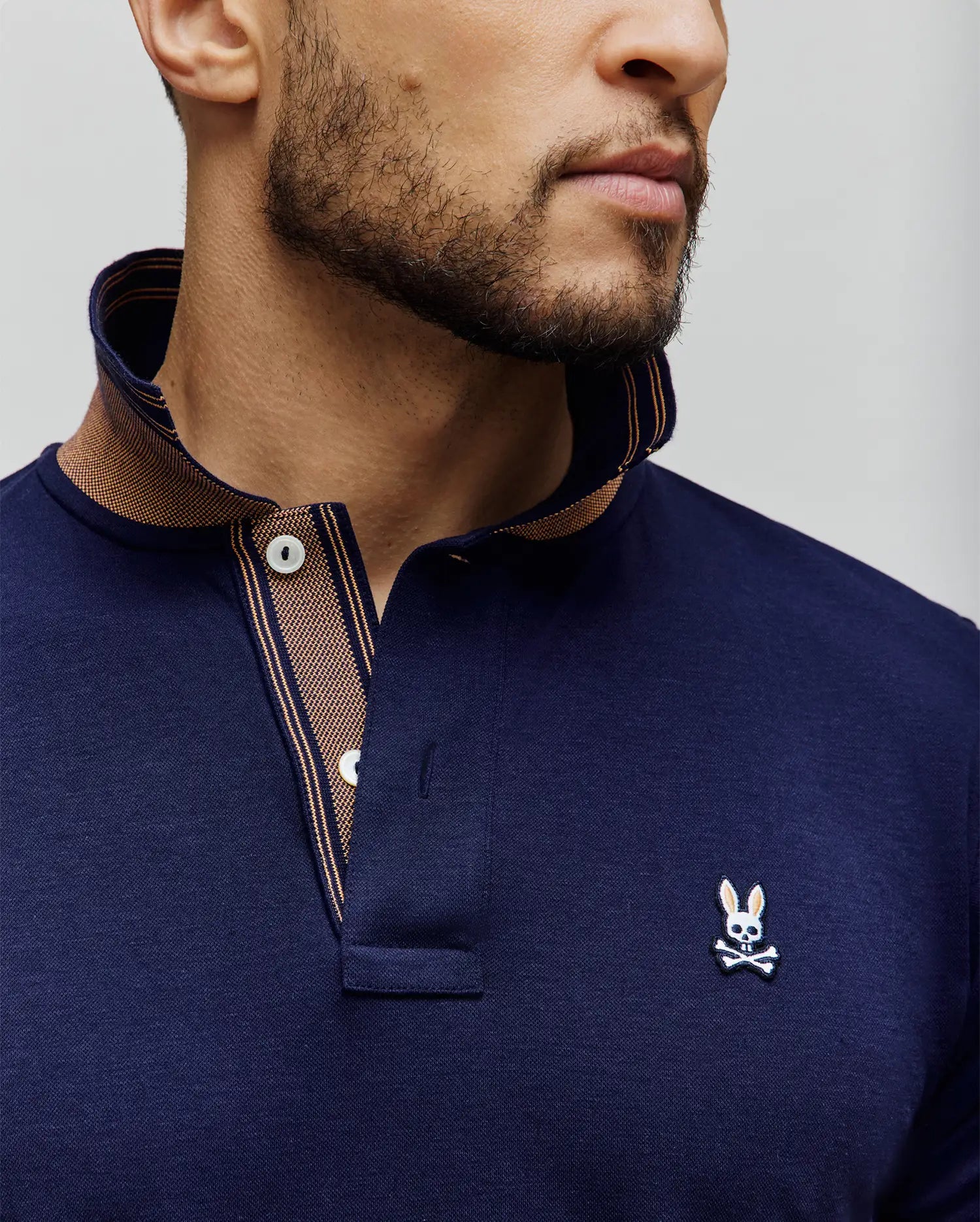 Psycho Bunny Kenyon Performance Pique Polo MT0100214 polo Evening Blue 402