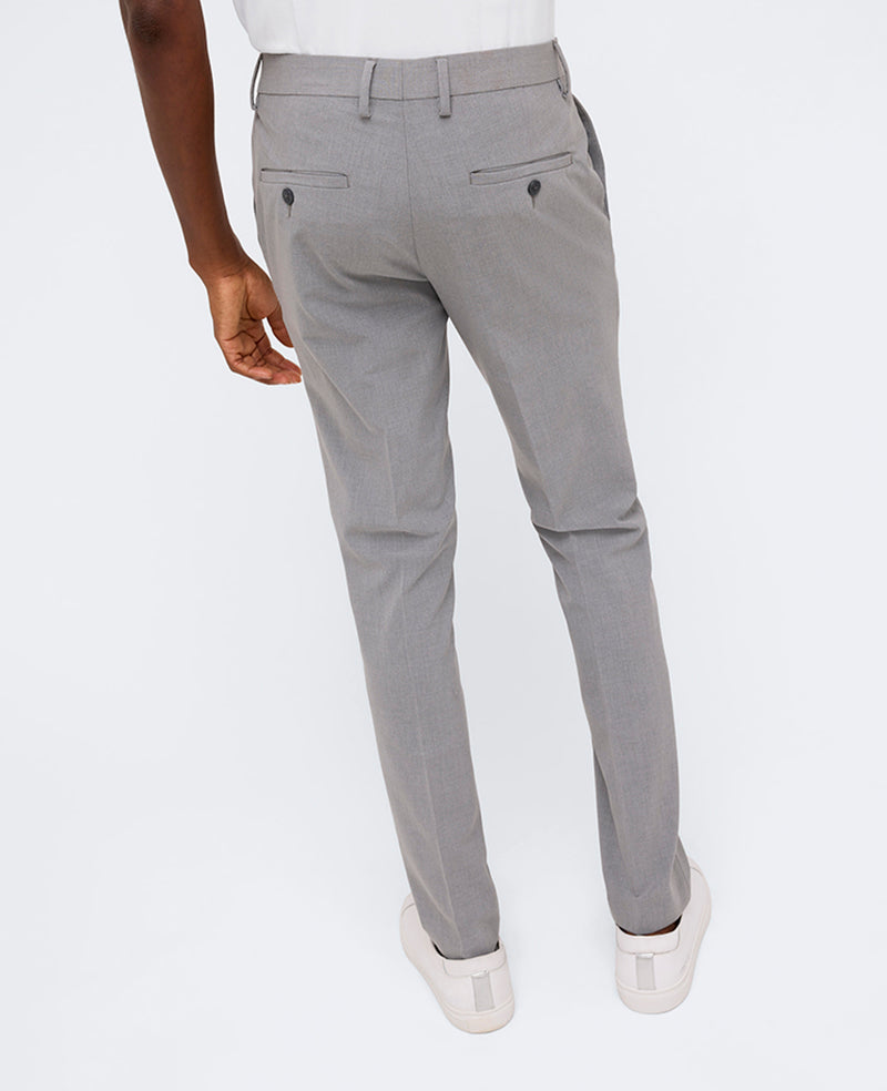 Kenneth Cole Reaction Clothing Skinny-Fit Stretch Performance Dress Pant pantaloni grigi skinny elasticizzati