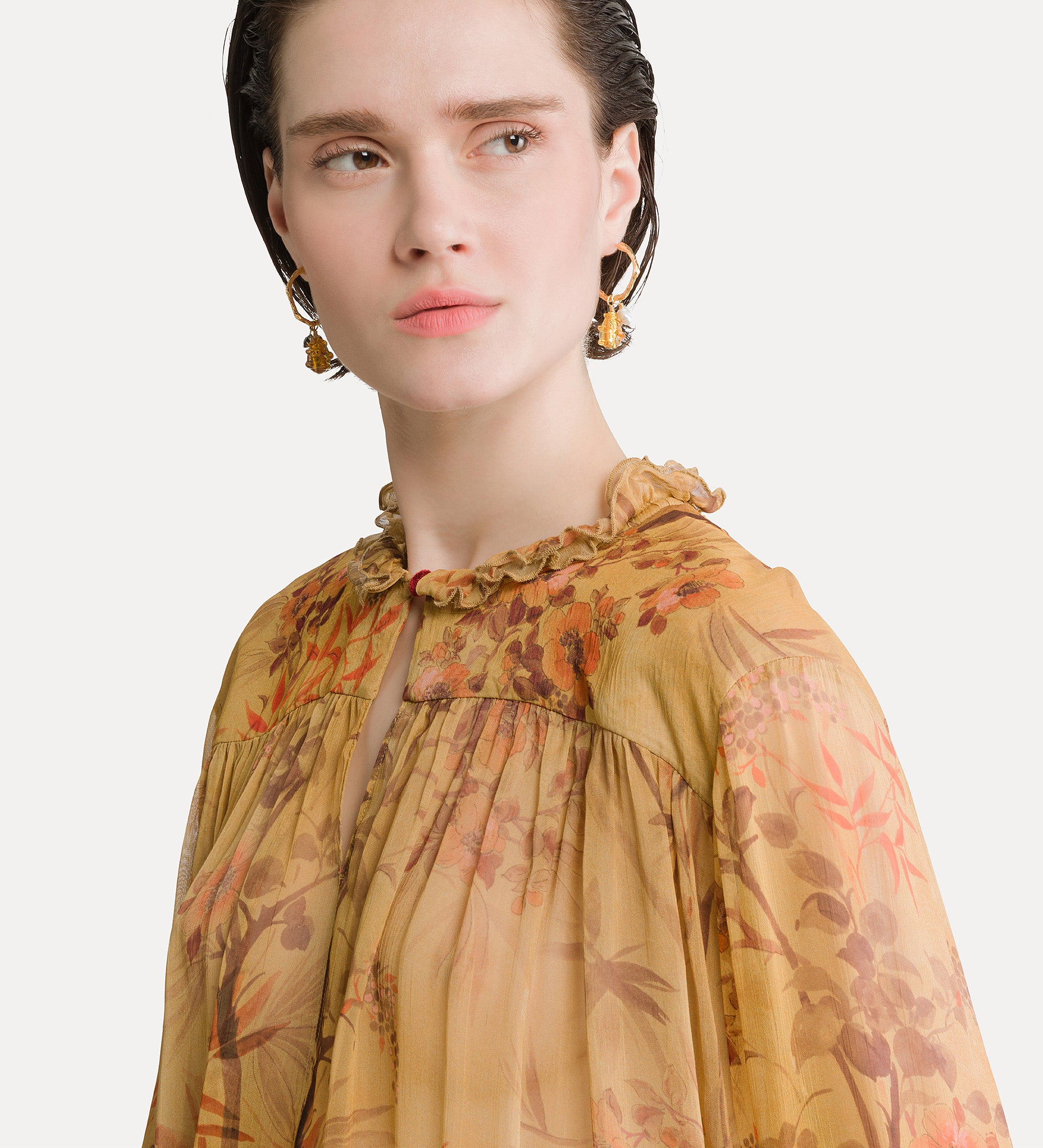 Forte camicie Le Bambou Secret Crepon Bohemian Shirt camicia heliodore