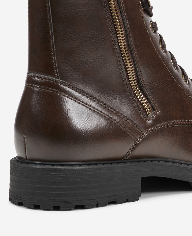 Kenneth Cole Reaction Captain anfibi uomo marroni cap toe