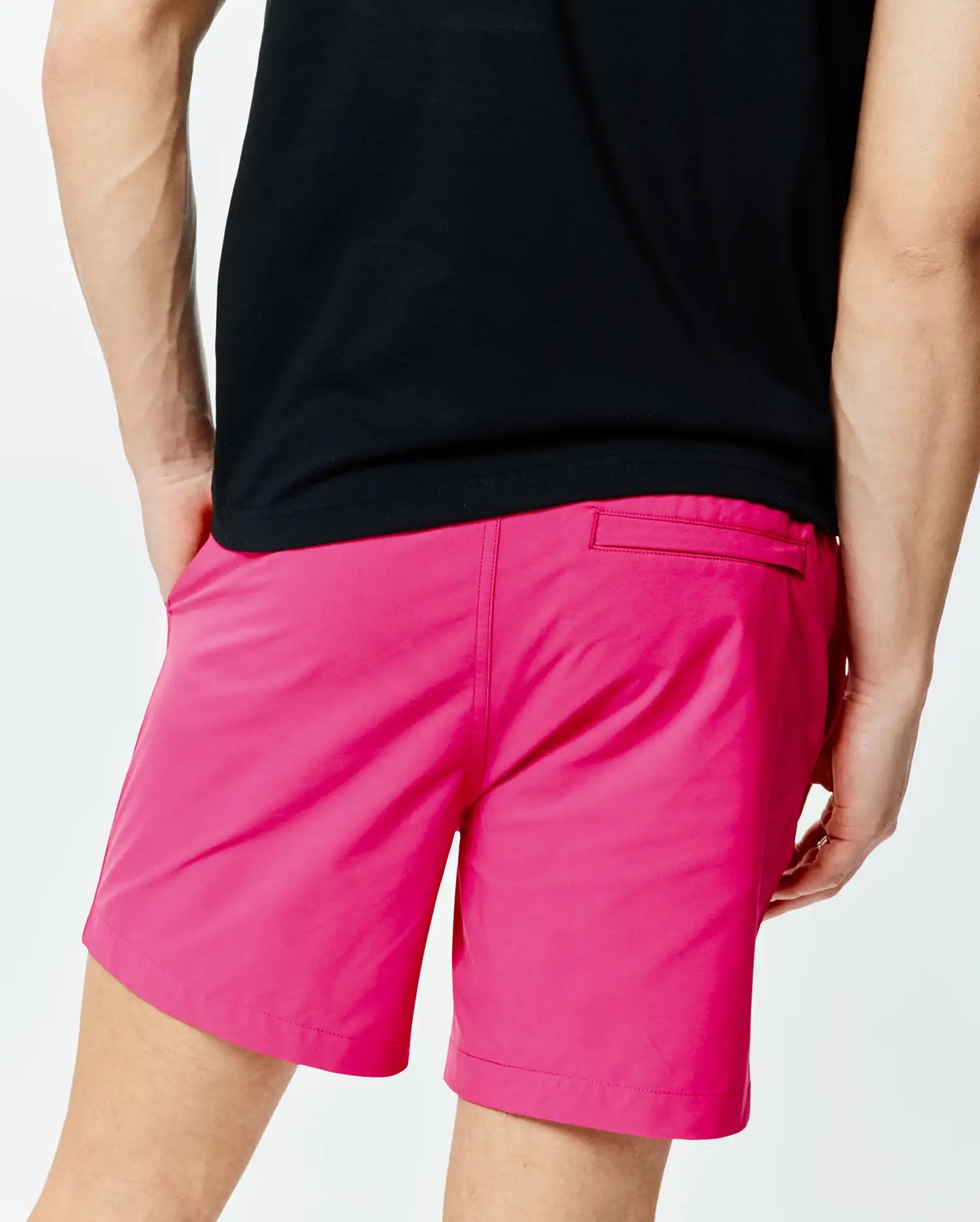 Psycho Bunny Men's Swimwear Samos costume da bagno rosa 6" idroreattivo