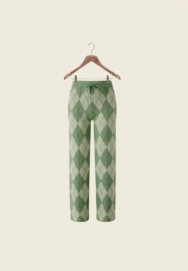 House Of Sunny Women's Shorts & Trousers Argyle Lounge Pant pantaloni