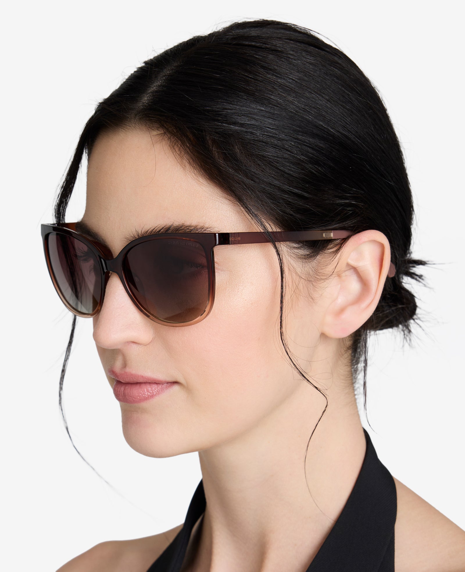 Kenneth Cole Reaction Sunglasses & Eyewear Square Ultem occhiali da sole marroni