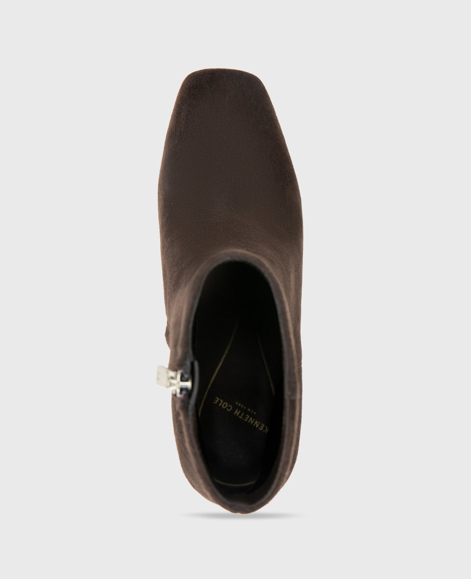 Kenneth Cole Reaction Grizelda Suede Heel Boot stivaletti Chocolate in camoscio