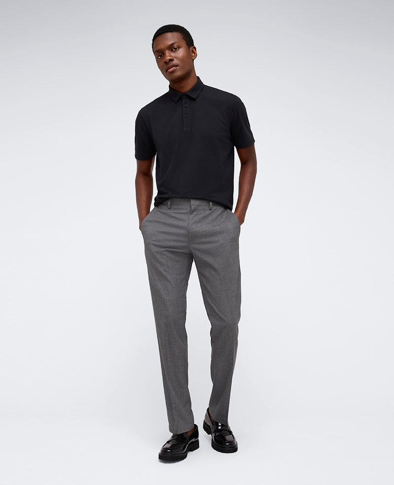 Kenneth Cole Reaction Clothing Slim-Fit Stretch Twill Dress Pant pantaloni grigi