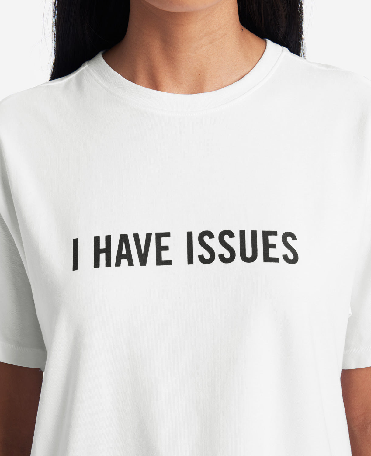 Kenneth Cole Reaction Clothing I Have Issues T-Shirt bianca in cotone