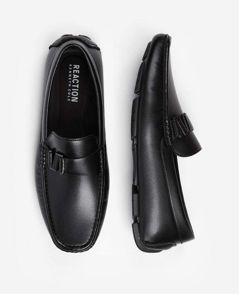 Kenneth Cole Reaction Shoes REACTION Stan Band Driving Loafer mocassino nero