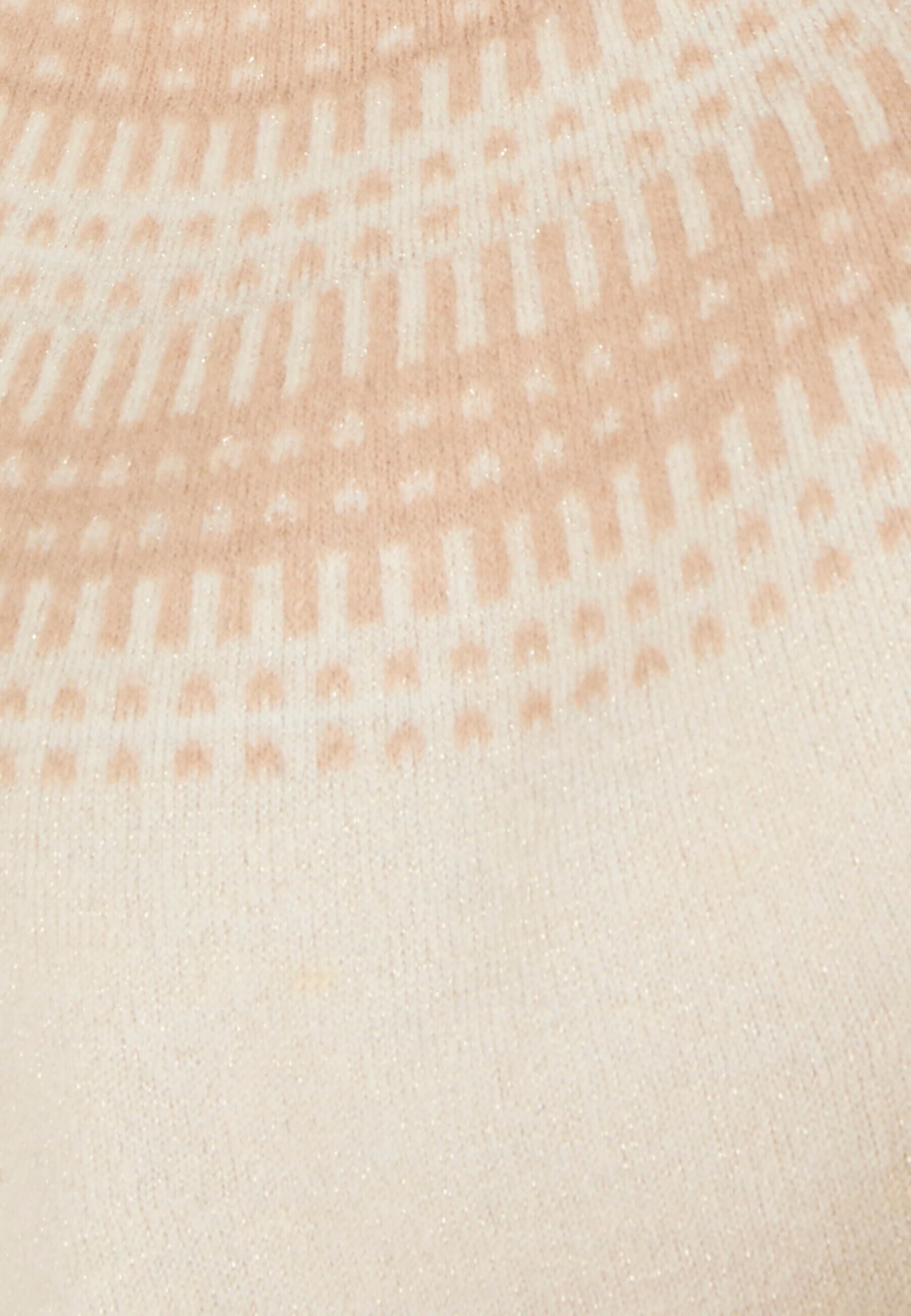 Damart Thermolactyl maglione da donna jacquard marrone beige