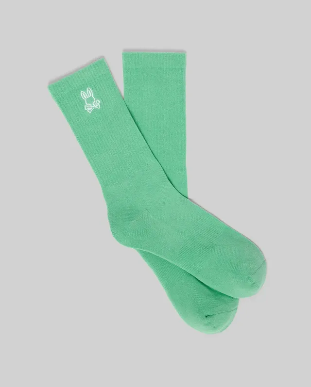 Psycho Bunny Accessories MENS NEW CLASSIC SPORT SOCK calze verdi taglia unica