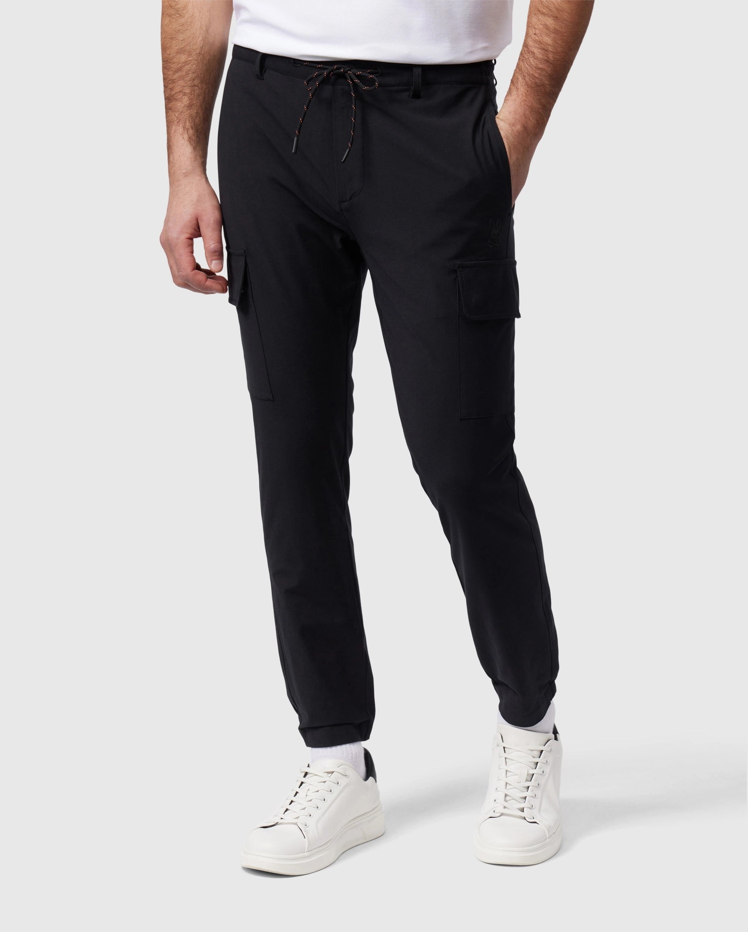 Psycho Bunny Men's Pants Lloyd Cargo Pant pantaloni neri 29
