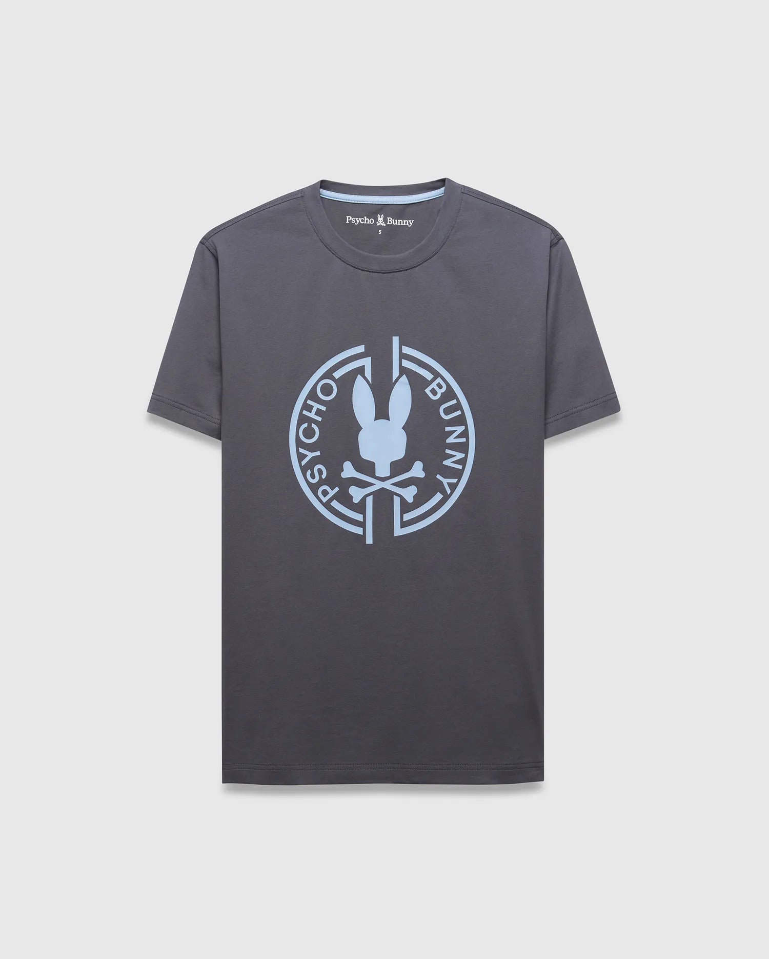 Psycho Bunny Men's Tees Santa Fe Graphic Tee MT0200611 T-shirt grigia