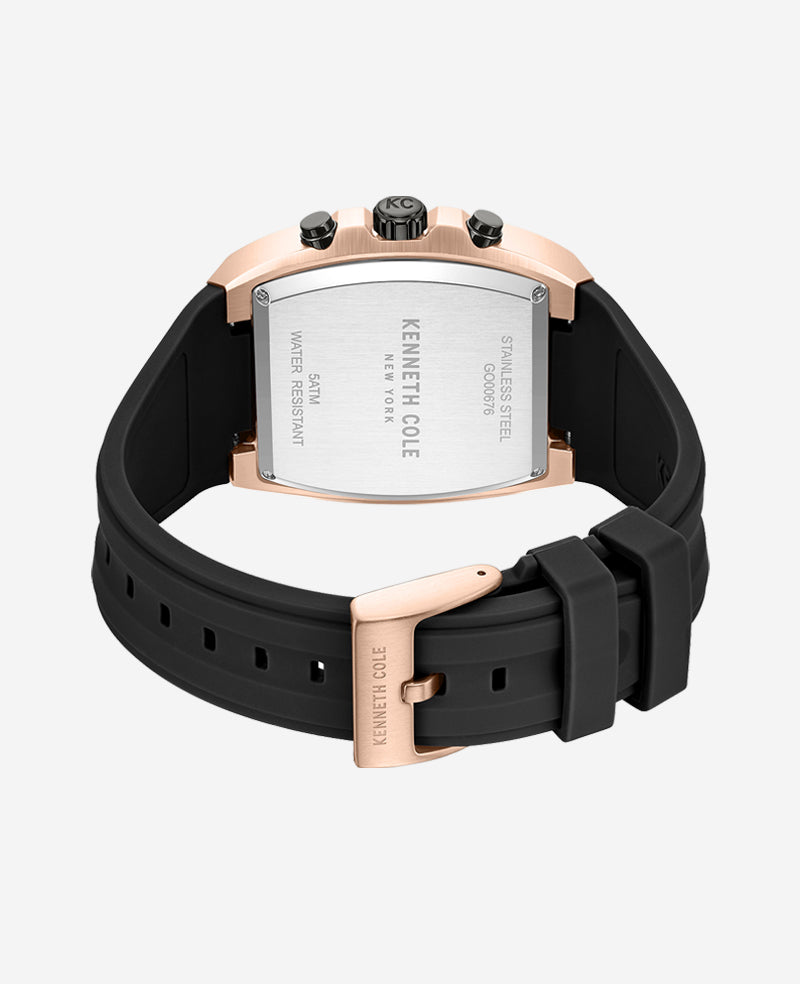 Kenneth Cole Reaction Chronograph Sport orologio gun silicone
