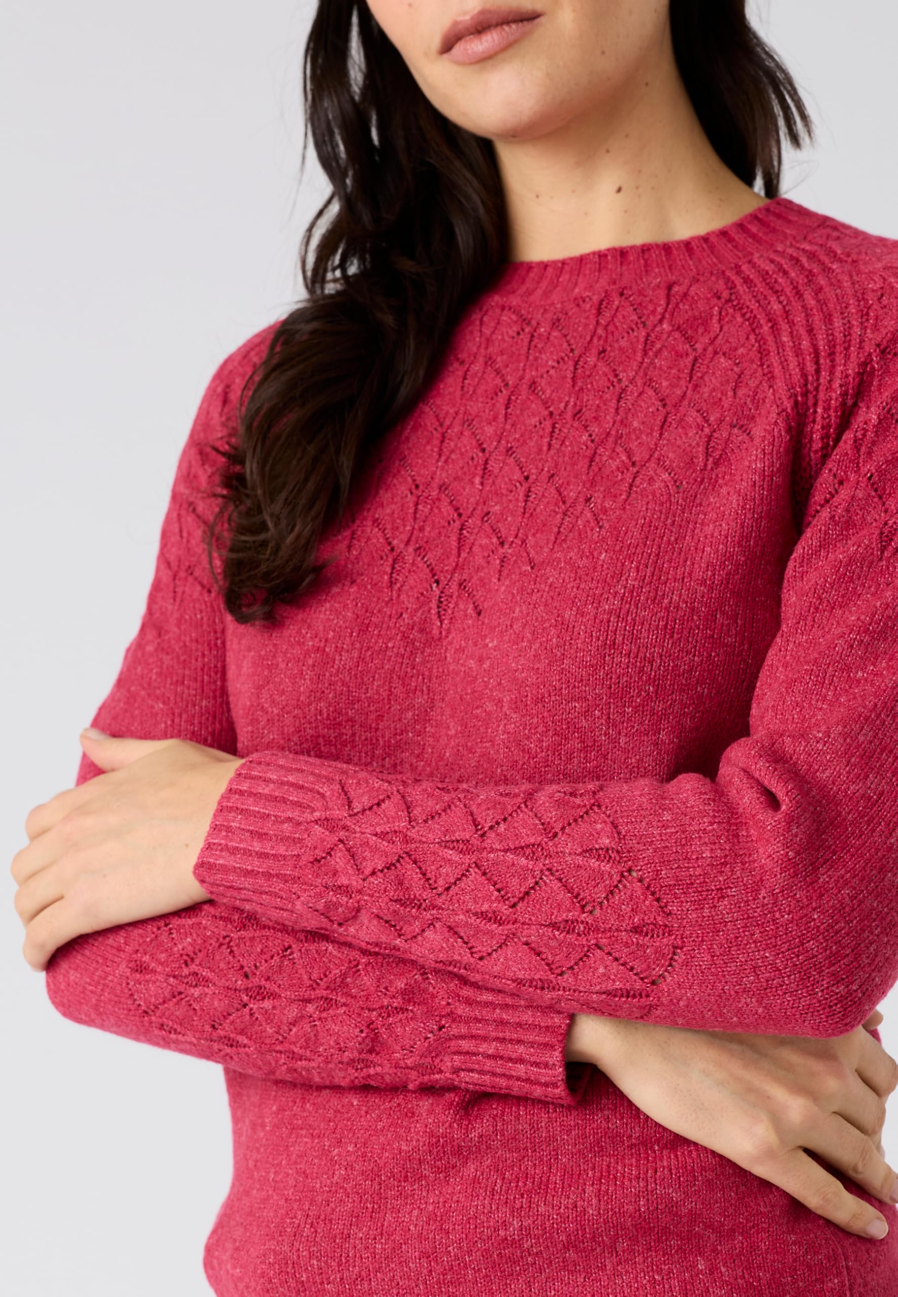 Damart Prêt-à-porter Maglione Maglia Fantasia maglione rosso ciliegia