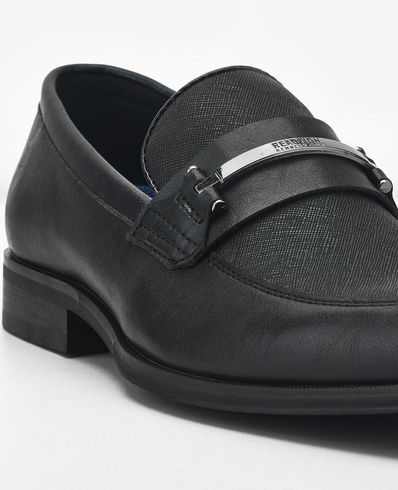 Kenneth Cole Reaction Shoes Marco Slip on Loafer mocassini neri 7M con plantare removibile