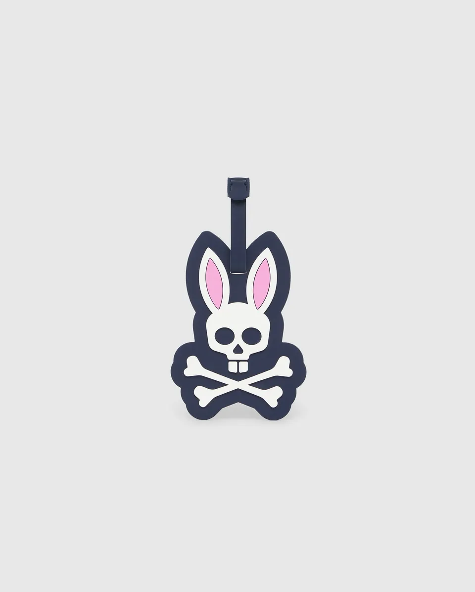 Psycho Bunny Accessories Luggage Tag B6A387B200 etichetta bagaglio silicone navy
