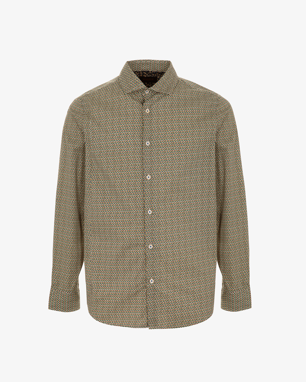 Markup Uomo Camicie Camicia in popeline stampata