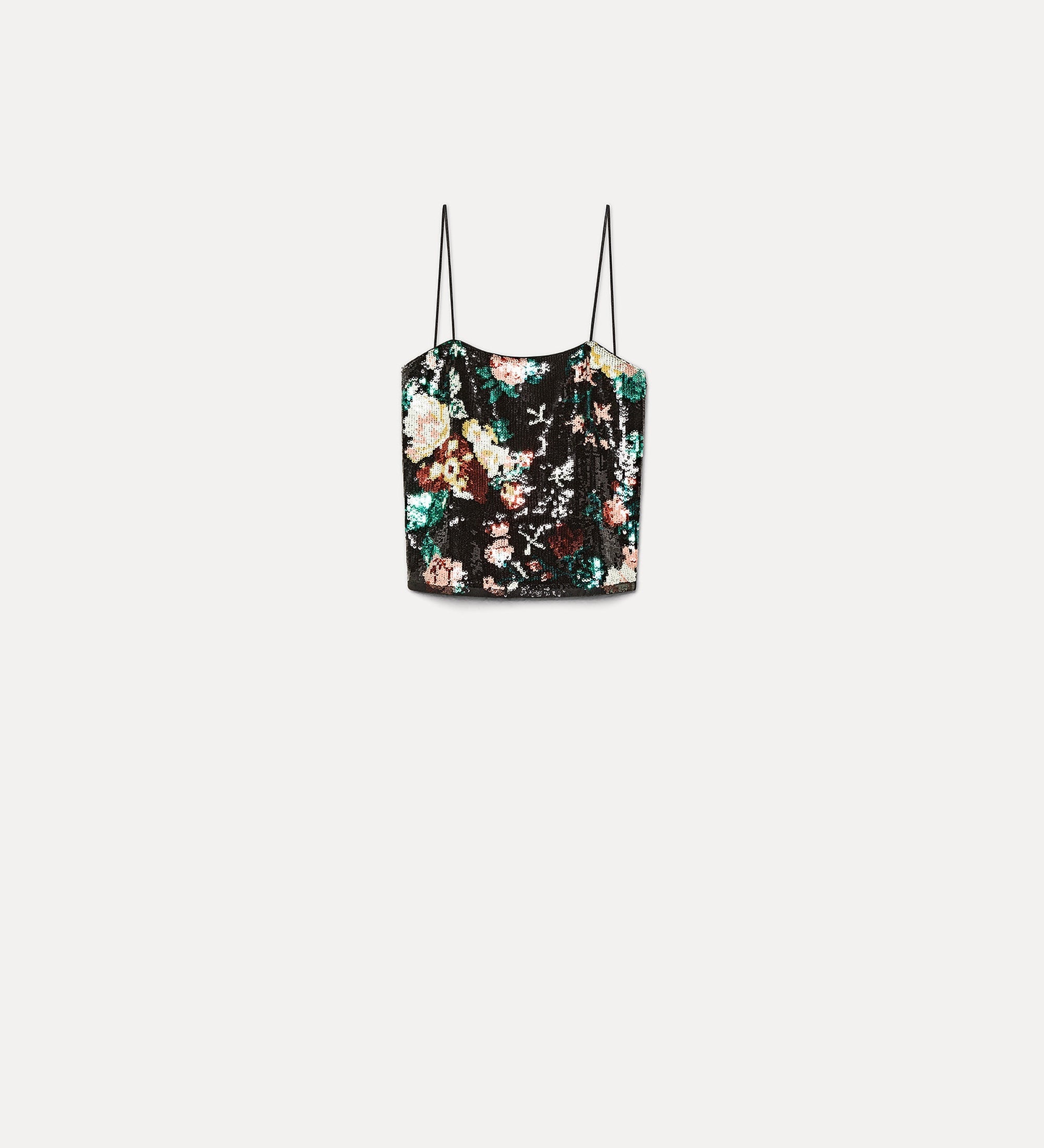 Forte top top The Queen’s Garden con paillettes verde