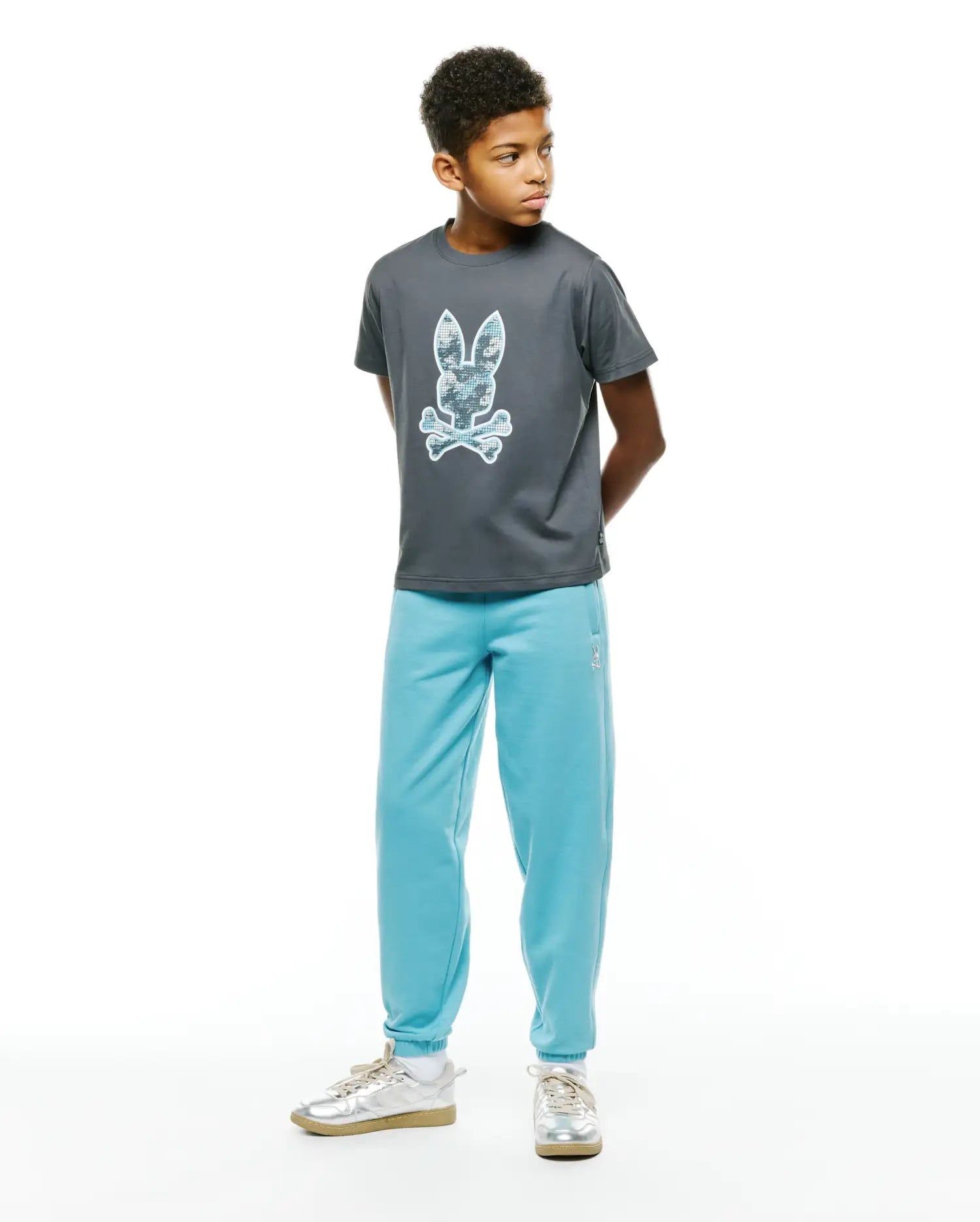 Psycho Bunny Kids Bottoms KIDS' TERRENCE FLEECE JOGGERS - KB0800037 joggers blu
