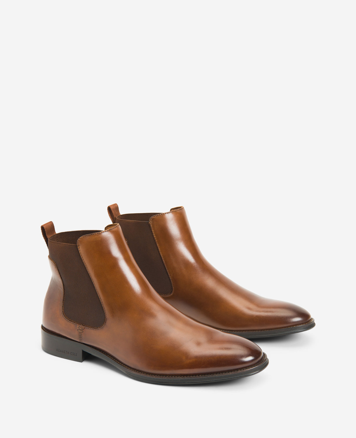 Kenneth Cole Reaction Shoes Classic Chelsea Boot stivaletti cognac taglia 7 con soletta ammortizzata