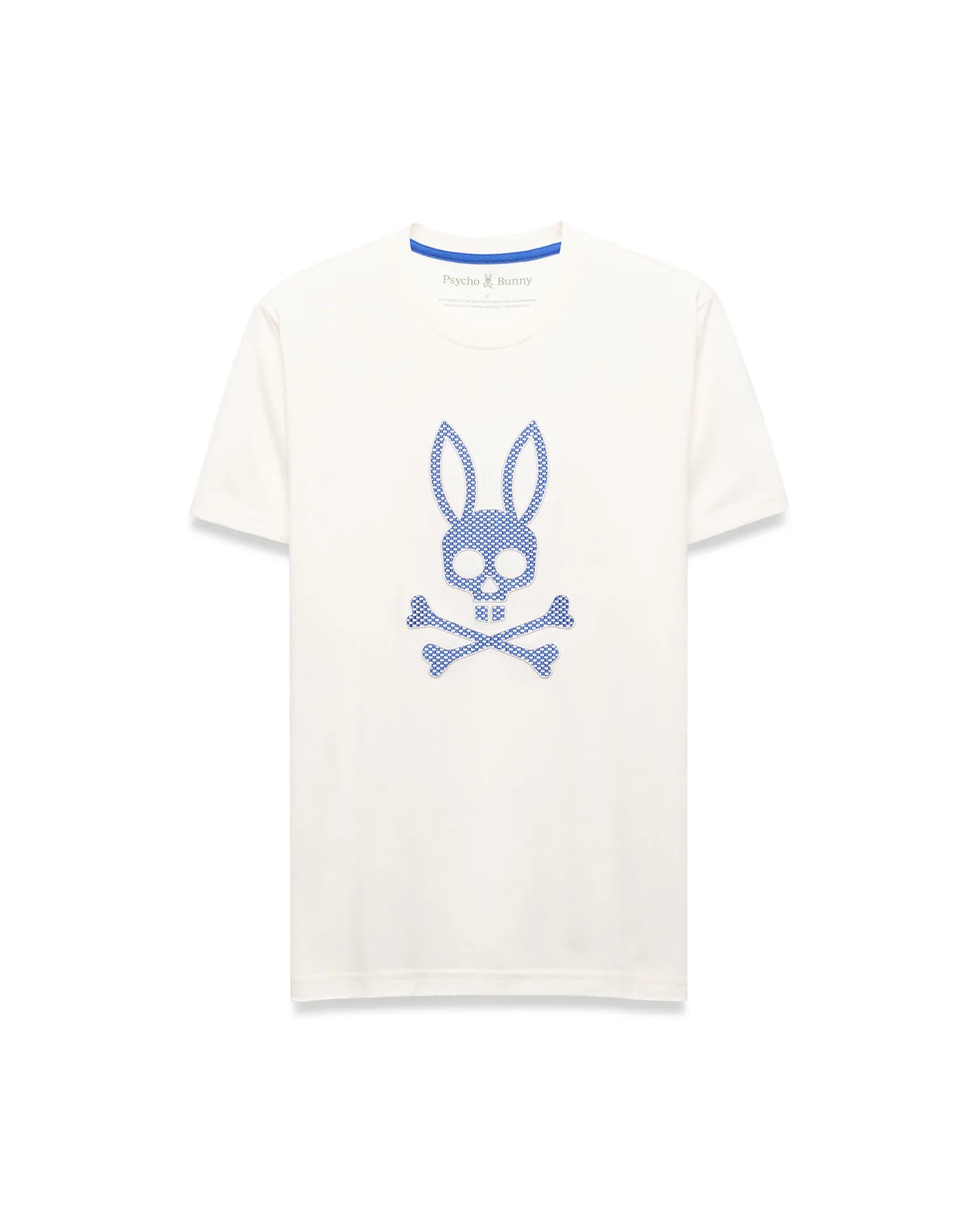 Psycho Bunny Men's Tees Stan Pima Cotton Graphic Tee maglietta Ecru XXS-XXXL cotone Pima