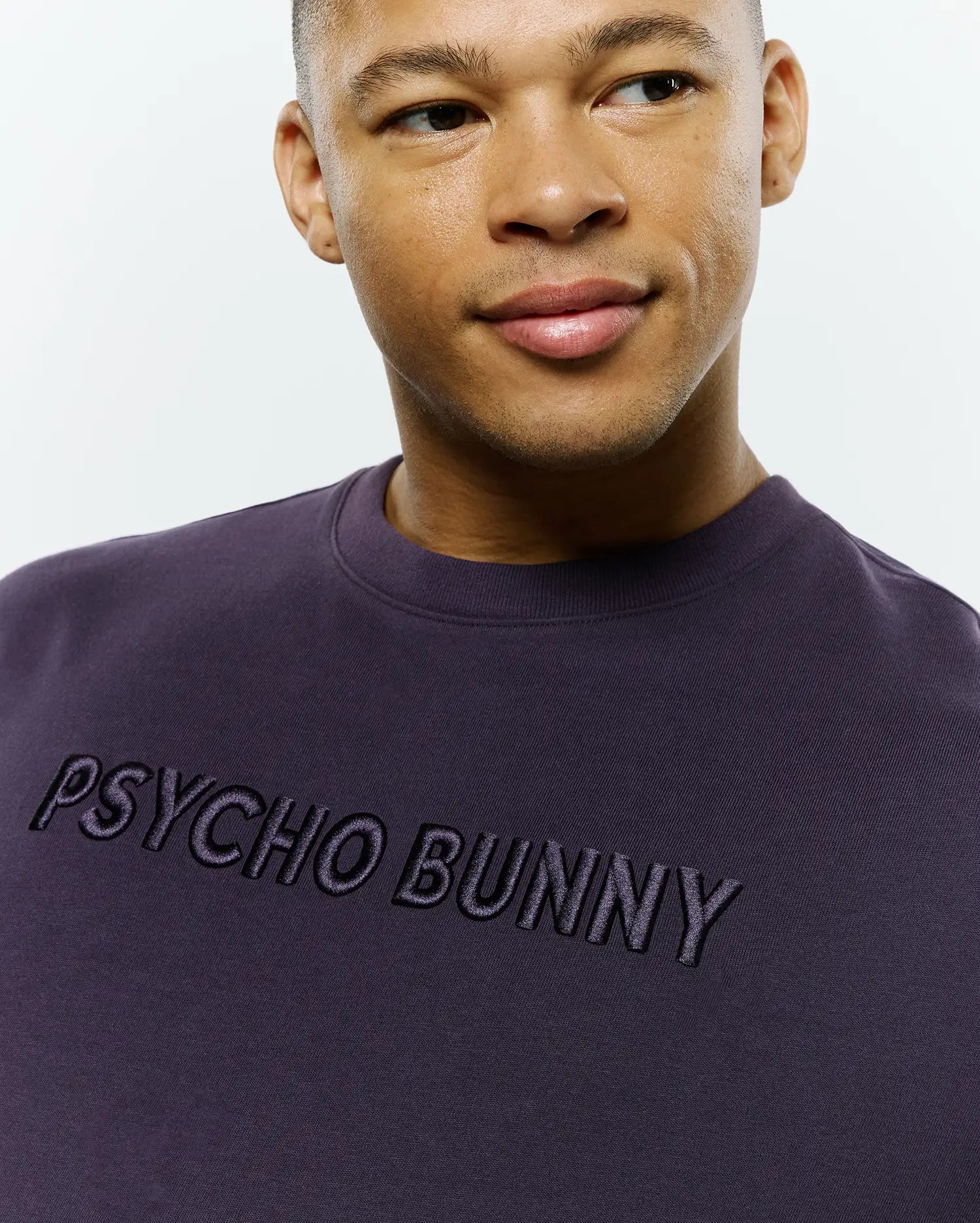 Psycho Bunny Men's Tees WINDCREST OVERSIZED TEE MT0200538 maglietta oversize viola