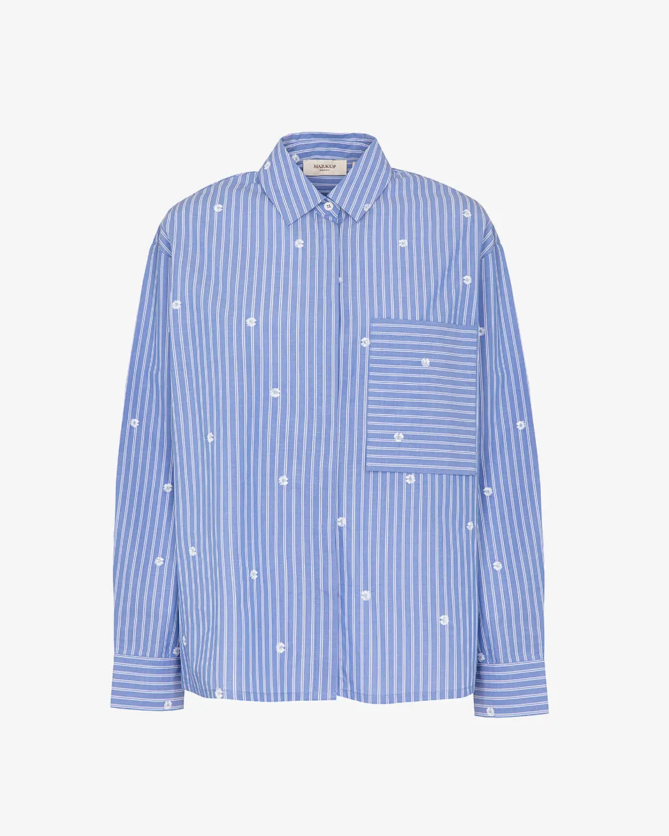 Markup Donna Camicie & Bluse Camicia in popeline rigato