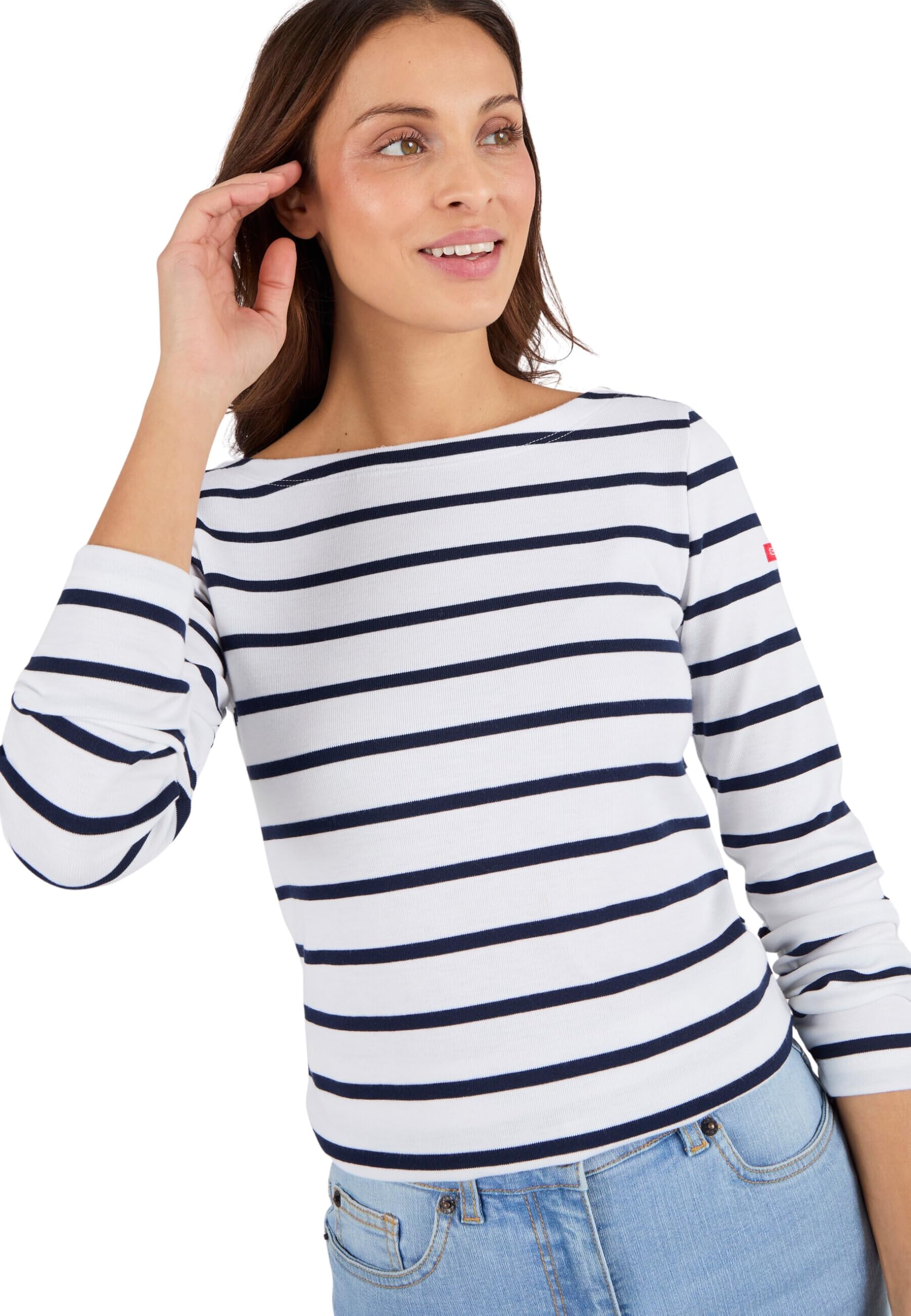 Damart Thermolactyl marinara donna blu marino a righe