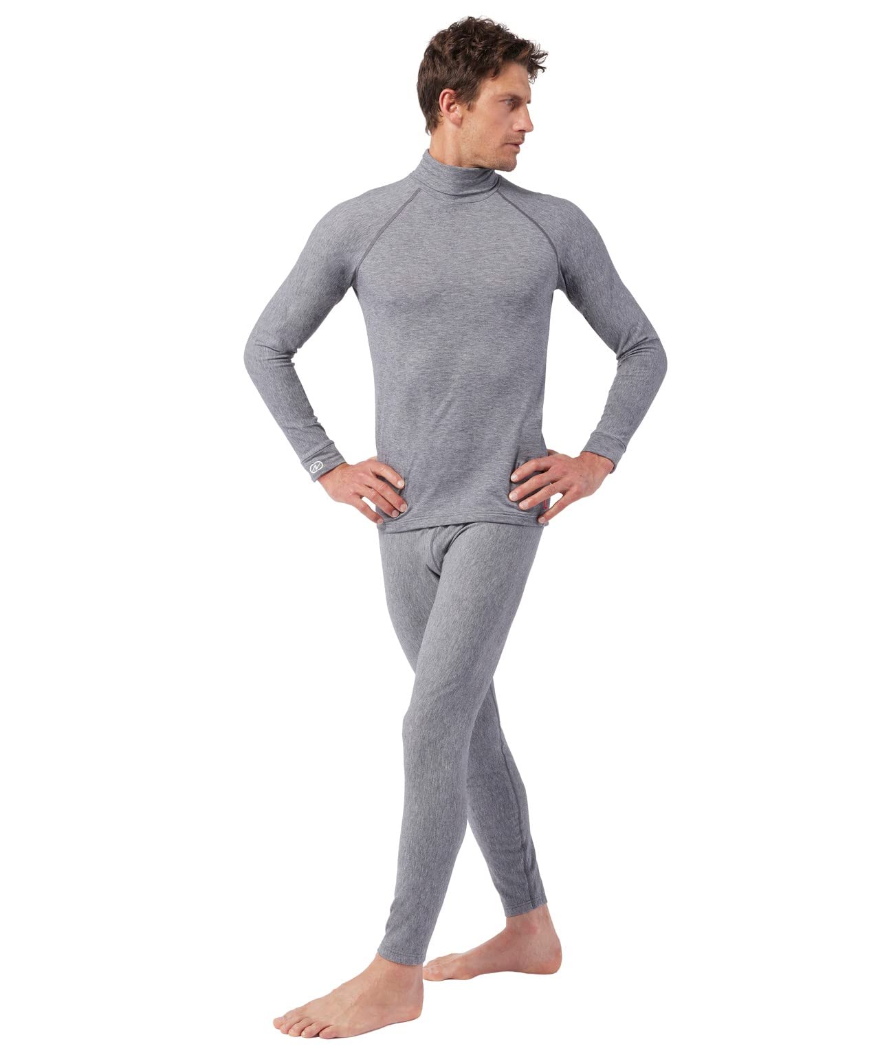 Damart Thermolactyl Comfort 4 maglia dolcevita uomo grigio melange S calda