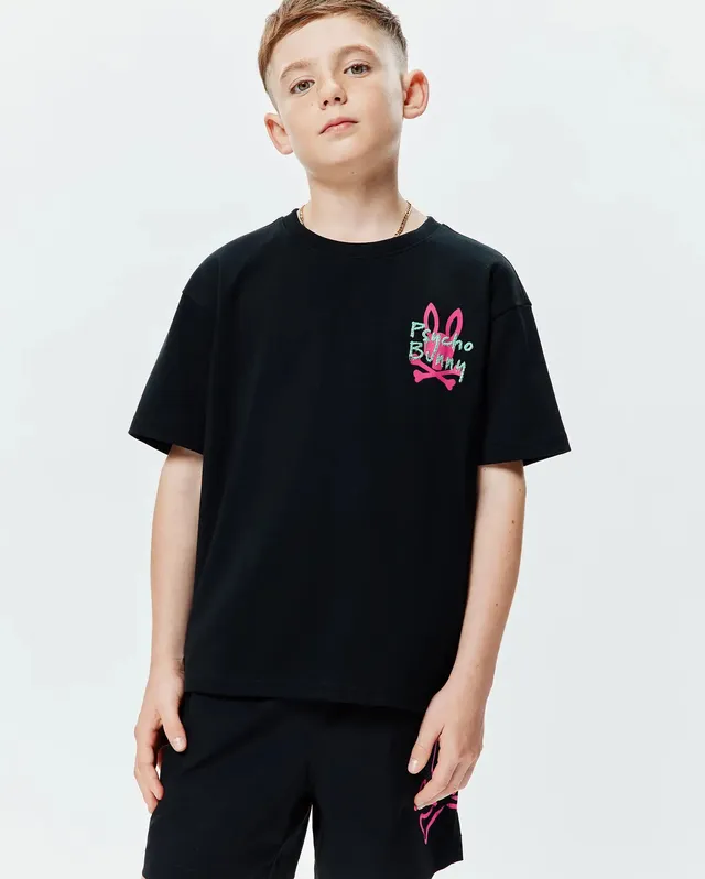 Psycho Bunny Duncan Oversized Tee T-shirt nera 2T