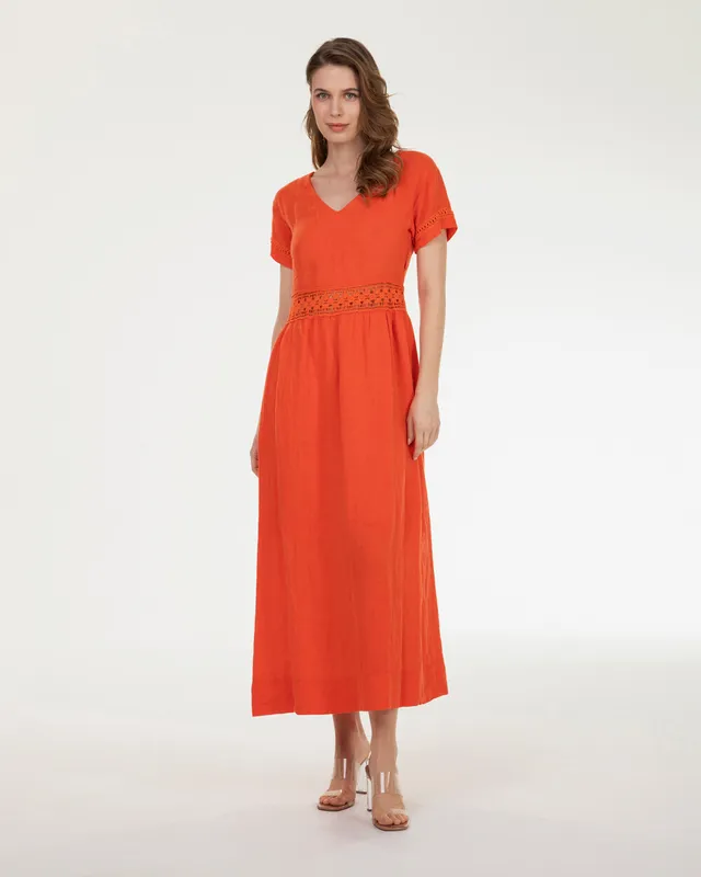 Markup Donna Vestiti Abito lungo in lino 100%