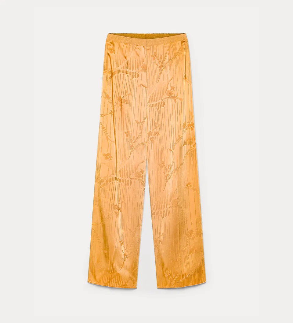 Forte The Lotus pantaloni jacquard heliodore vita alta