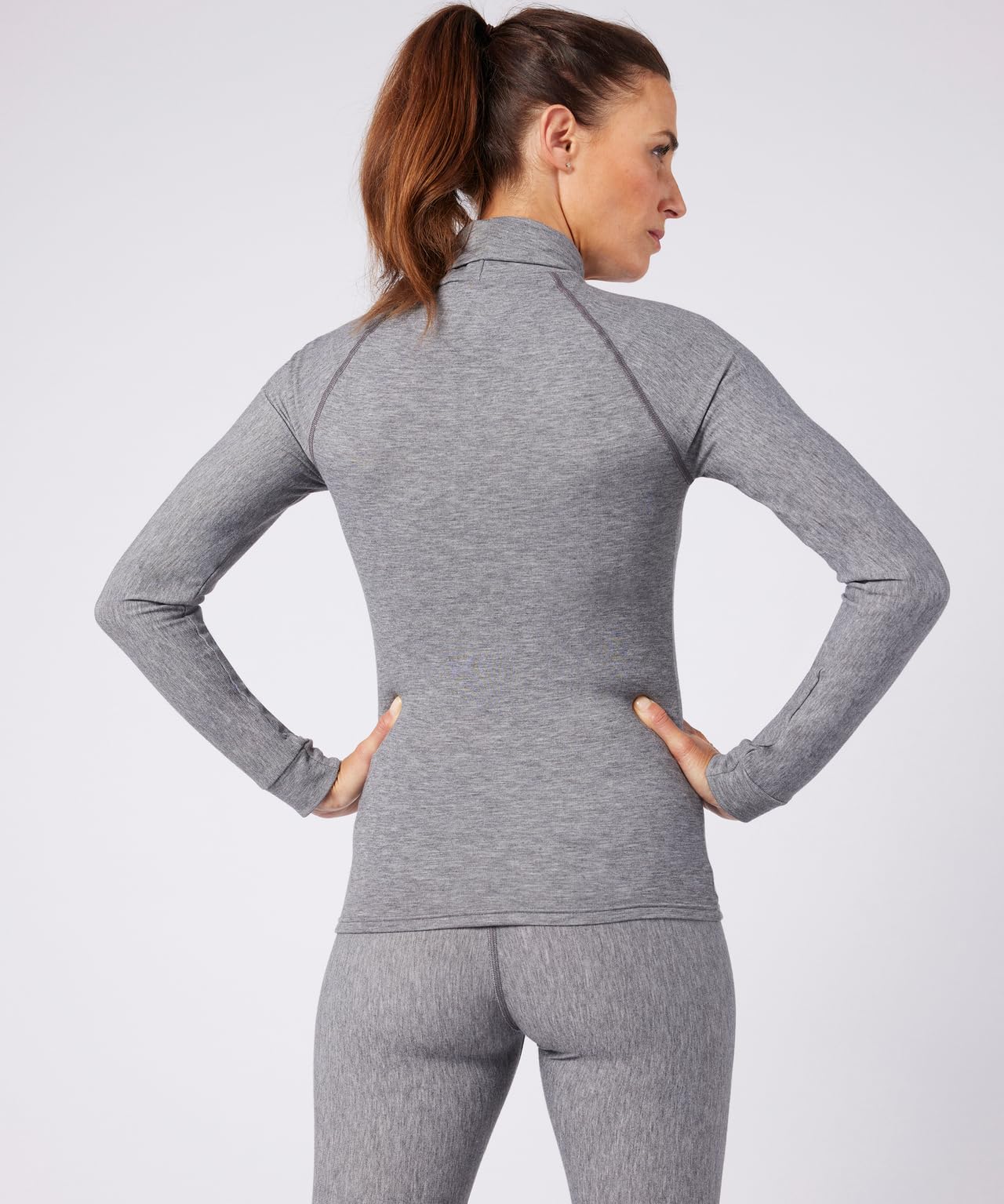 Damart Thermolactyl Comfort 4 maglia dolcevita donna grigio melange XS calda