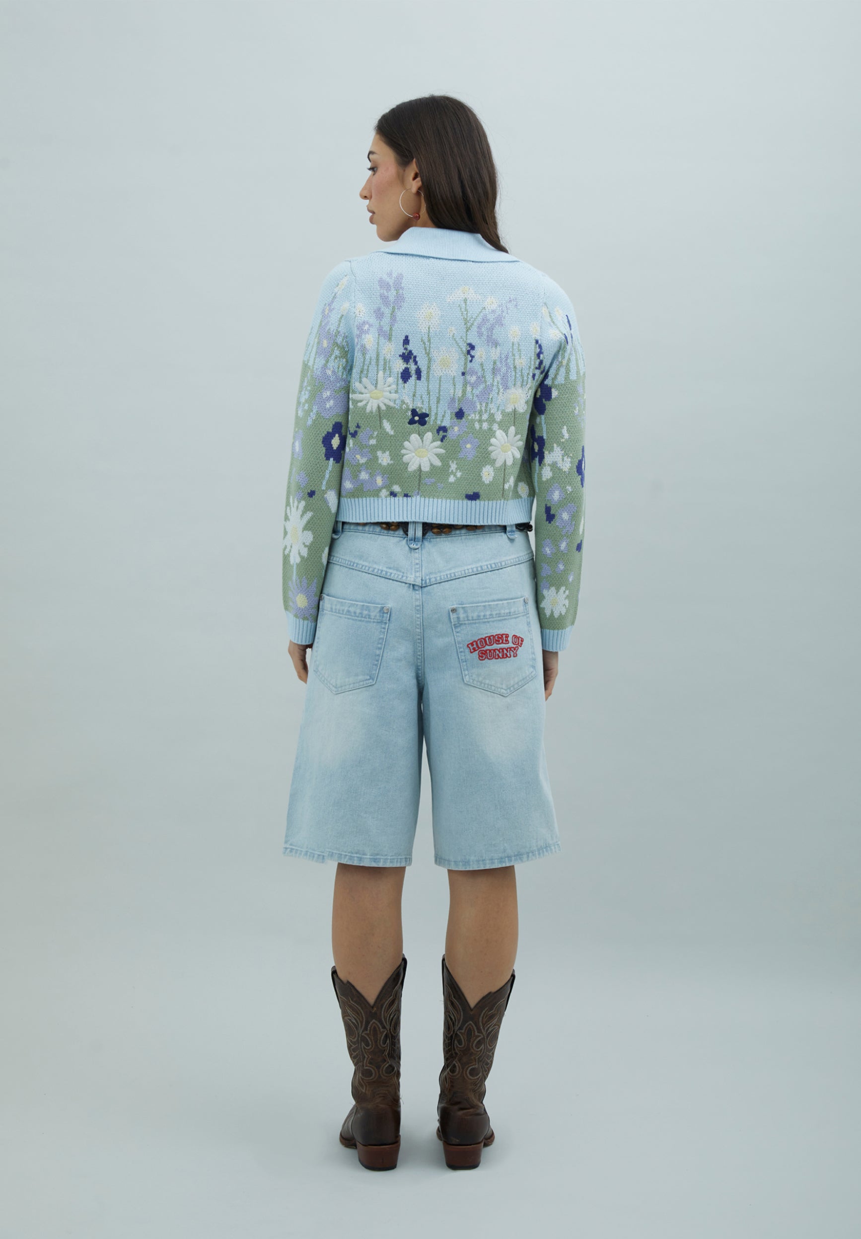 House Of Sunny Women's Knitwear Bluebell Tripper maglia in blu