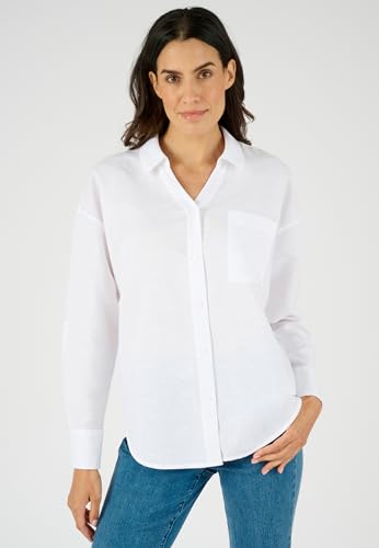 Damart Prêt-à-porter Camicia Misto Lino e Cotone Donna