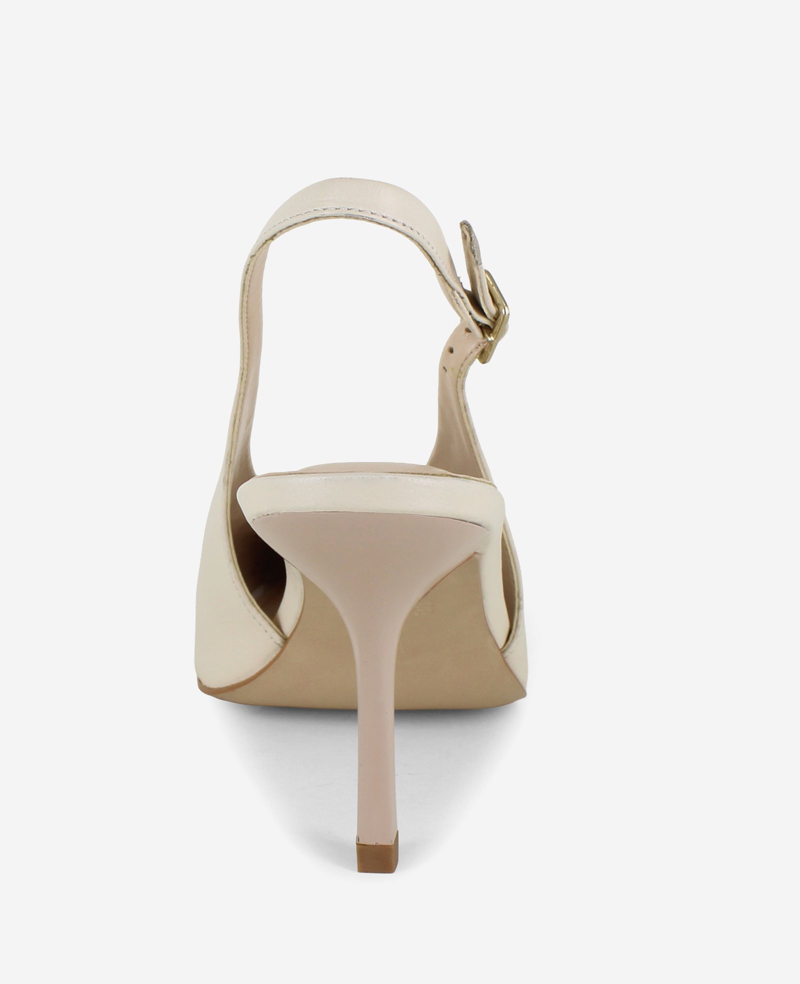 Kenneth Cole Reaction Shoes Aerial Leather Slingback Heel décolleté avorio in pelle