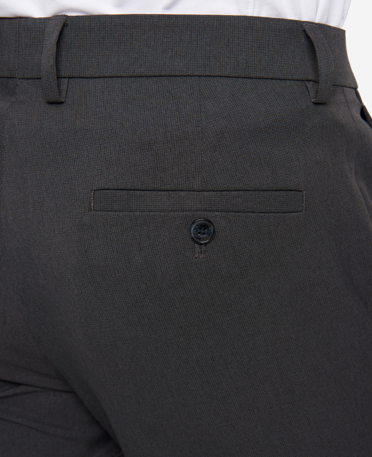 Kenneth Cole Reaction Clothing Modern-Fit Micro Check Stretch Trouser pantaloni antracite stretch