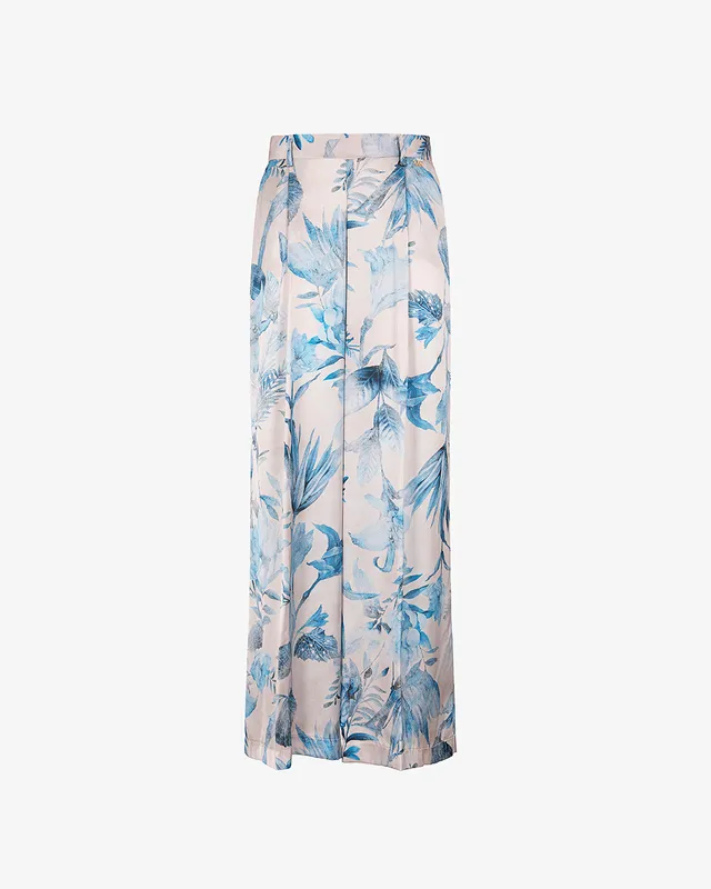 Markup Donna Jeans & Pantaloni Pantapalazzo in raso stampa floreale