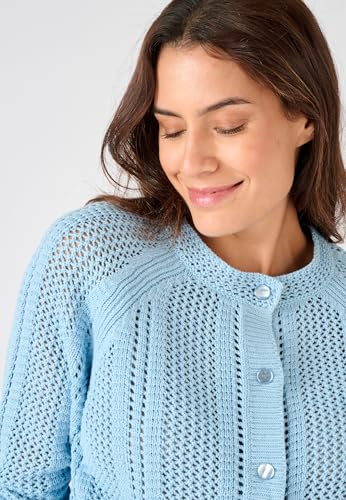 Damart Prêt-à-porter Cardigan Maglia traforata cardigan 38-44 in cotone