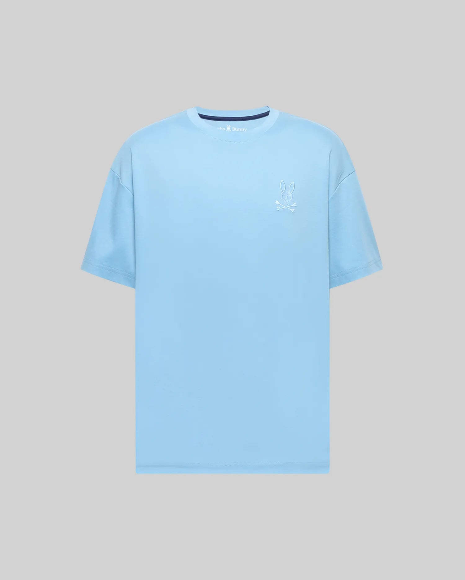 Psycho Bunny Men's Tees Oscar Oversized Tee t-shirt blu